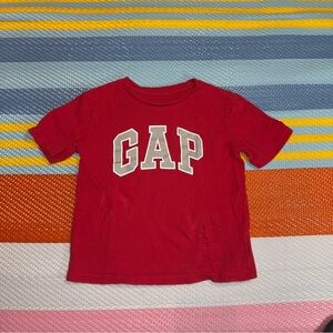 Baby GAP Classic Red T-Shirt Big Logo Toddler Boys Size 5